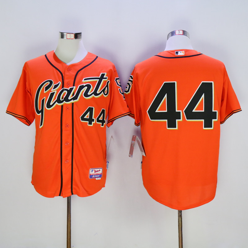 Men San Francisco Giants #44 Mccovey Orange Throwback MLB Jerseys->san francisco giants->MLB Jersey